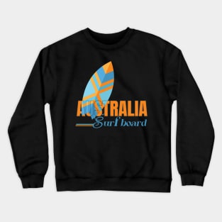 Australia surf board Crewneck Sweatshirt